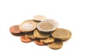 Euro cents Royalty Free Stock Photo