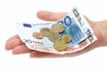 Euro Change Royalty Free Stock Photo