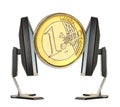 Euro coin Royalty Free Stock Photo