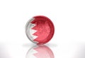 Euro coin with bahrain flag