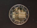 Euro coin with Bremen townhall on it