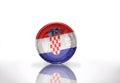 Euro coin with croatian flag on the white Royalty Free Stock Photo