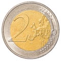 2 Euro coin Royalty Free Stock Photo