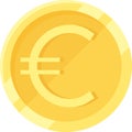 Euro coin, official currency of member states of the European Union Royalty Free Stock Photo