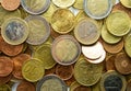 Euro coin pile