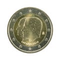 2 euro coin 2014 spain change of sovereigns isolated