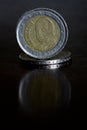 Euro commemorative coin, economy mondial Royalty Free Stock Photo