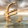Euro Crisis Royalty Free Stock Photo