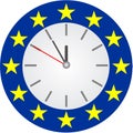 Euro crisis - vector Royalty Free Stock Photo