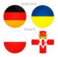 Euro cup group C Royalty Free Stock Photo