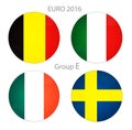 Euro cup group E Royalty Free Stock Photo