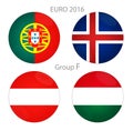 Euro cup group F Royalty Free Stock Photo