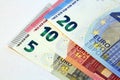 Euro currency banknotes new design Royalty Free Stock Photo