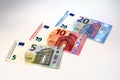 Euro currency banknotes new design Royalty Free Stock Photo