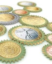 Euro Currency Connected - Italian coin in focus