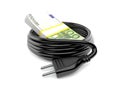 Euro currency with electric cable