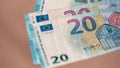 EURO currency. Europe inflation, EUR money. European Union curreny Royalty Free Stock Photo