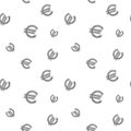 Euro Currency Seamless Money Sign Clear Pattern