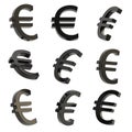 Euro currency sign render