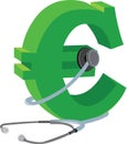 Euro currency stethoscope