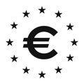 Euro currency vector symbol