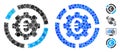 Euro Diagram Configuration Composition Icon of Spheric Items