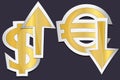 Euro and dolar