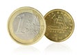 Euro or Drachma Royalty Free Stock Photo