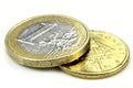 Euro and Drachma Royalty Free Stock Photo