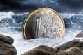 Euro european currency crisis concept Royalty Free Stock Photo