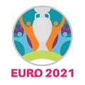 The Euro 2020 EURO European football championship was canceled and will now be played in 2021 - vector Illustration