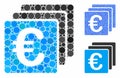 Euro Finances Composition Icon of Spheric Items