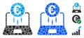 Euro Financial Startup Composition Icon of Round Dots