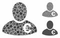 Euro financier Composition Icon of Rugged Items