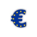 Euro and flag Royalty Free Stock Photo