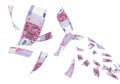 500 Euro Flying Royalty Free Stock Photo