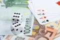 Euro gambling Royalty Free Stock Photo