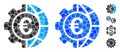 Euro Global Industry Mosaic Icon of Round Dots
