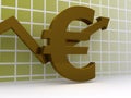 Euro Growth Graph Royalty Free Stock Photo