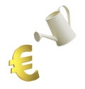 Euro growth Royalty Free Stock Photo