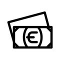 Euro icon or logo isolated sign symbol vector illustration Royalty Free Stock Photo