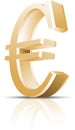 Euro illustration Royalty Free Stock Photo
