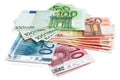 Euro money banknotes Royalty Free Stock Photo
