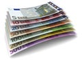 Euro Money Banknotes Royalty Free Stock Photo