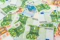 Euro money banknotes background Royalty Free Stock Photo