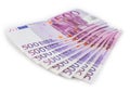 500 Euro money bills , European currency cash Royalty Free Stock Photo