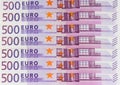 500 Euro money bills , European currency cash Royalty Free Stock Photo