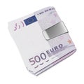 Euro in money clip Royalty Free Stock Photo