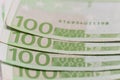 100 Euro money detail