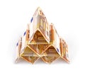 Euro money pyramid Royalty Free Stock Photo